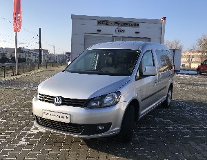 VW Caddy IV Maxi Mietwagen Heckausschnitt