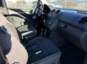 VW Caddy IV Maxi Mietwagen Heckausschnitt
